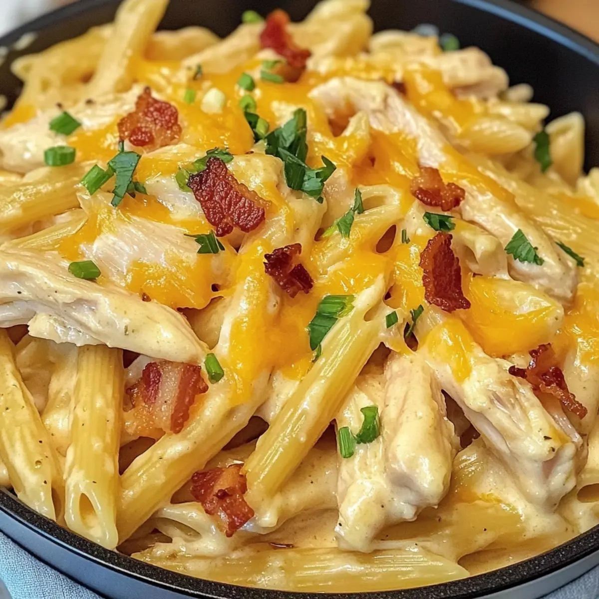Knackiges Hähnchen Penne für schnelle Genussmomente