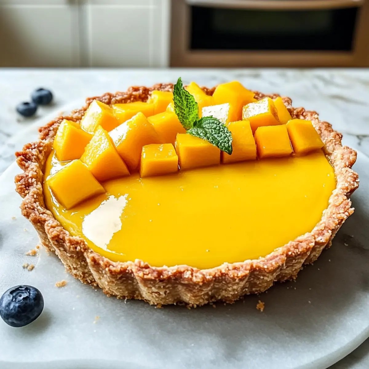 Mango Curd Tarte Rezept für Dein Sommervergnügen