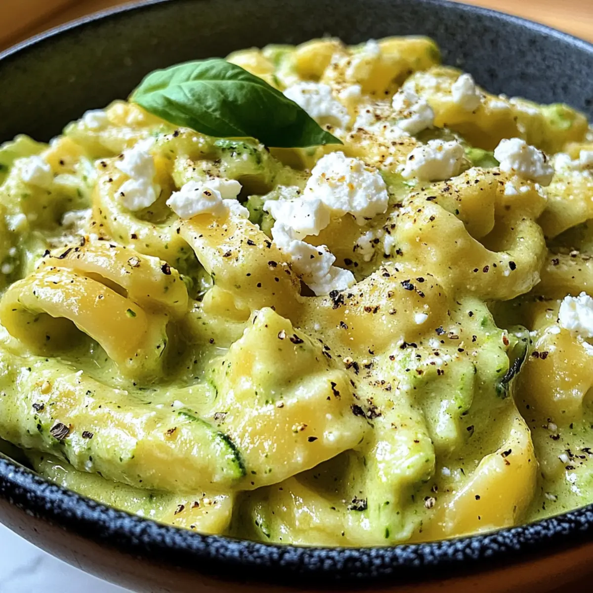 Pasta in Zucchini-Sauce für schnelle Genussmomente