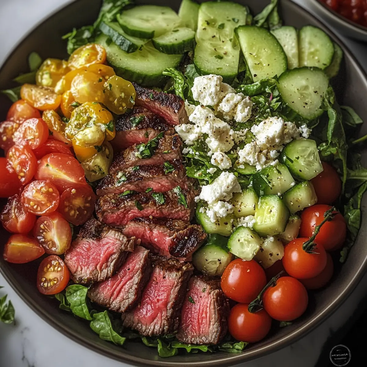 Steak-Cobb-Salat für einen erfrischenden Genuss